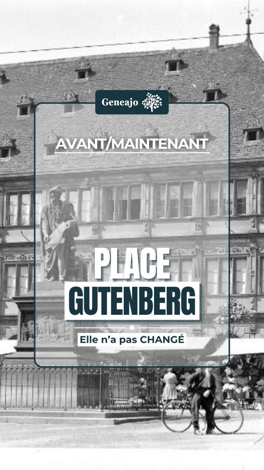 On continue nos sauts dans le temps avec le "avant/maintenant" ! Cette fois-ci, la célèbre place Gutenberg à Strasbourg ! 📖🔴⚪️📜

ℹ️ Au Moyen Âge, la place actuelle s’appelait place Saint-Martin, du nom de l’église qui se trouvait ici.
À partir de 1321, la ville y installe son Pfalz, c’est-à-dire son hôtel de ville. La place devient alors un véritable centre politique et administratif de Strasbourg.

📖 En 1840, Strasbourg célèbre les 400 ans de l’invention de l’imprimerie et décide de rendre hommage à Gutenberg.
La place est alors réaménagée et prend officiellement le nom de place Gutenberg. La statue en bronze, réalisée par le sculpteur Pierre-Jean David d’Angers, est inaugurée le 24 juin 1840. 

📸 AVES, Fond Blumer, 8 Z 995

#alsace #strasbourg #photo #avant #patrimoine